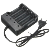 EU Plug Li-ion Battery Charger DC 4.2V 1.2A Output 4 Slots For 18650 Rechargeable Lithium Battery Factory Price Without Battery