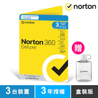諾頓 NORTON 360 進階版-3台裝置3年-盒裝版