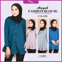 KM Aisyah Fashion Blouse Front Button [B2668]