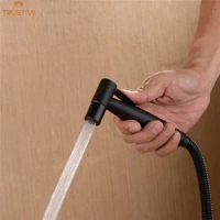Handheld Bidet Spray Black Shower Sprayer Set Toilet Shattaf Sprayer Douche kit Bidet Faucet, 304 Stainless Steel