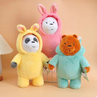 Free Shipping Original We Bare Bears Plush Toys Soft Bunny Edition Panda Ice Bear Stuffed Dolls Plushies Gifts Kids
