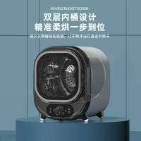 跨境110v臺灣迷你滾筒烘干機家用宿舍靜音母嬰兒小型衣物干衣機