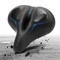 Bicycle Seat Cushion Breathable Anti-slip Waterproof Bike Seat Cover Thicken Wide Padded Bicycle Seat Cover For Shock Absorbing