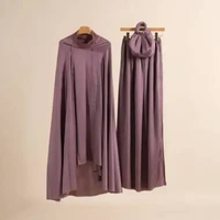 Fisura Scarf Mukena Aisyah Pet Knitting Malay Taupe