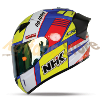 Helm NHK GP1000 SXR Blue Aqso Yellow Paket Ganteng