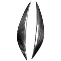 Car Carbon Fiber Headlight Eyebrows Eyelids Trim Strip for Mercedes Benz C Class W204 C180 C200 C260 C300 C350