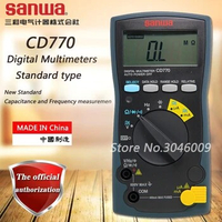Japan sanwa CD770 Standard Digital Multimeter On-Off Beep Data Lockout Resistance / Capacitance / Frequency Measurement