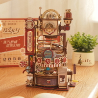 若態若客巧克力工廠模型 拼裝3d立體拼圖diy手工國產積木生日禮物