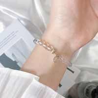 【MoonDy】包包 白水晶手鍊 水晶手鍊 手環 水晶串珠 單圈手鏈 招財手鍊 開運手鍊 平安手鍊 閨蜜手鍊