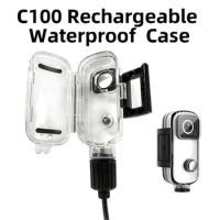 Sjcam C100 Series Action Cam Original Accessories Waterproof Case C100+ While Charging And Recording Anti-fall Protective Shell
