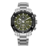 Expedition Chronograph E 6385 BC Jam Tangan Pria Stainless Steel Strap Modern Sporty - Watches Silve