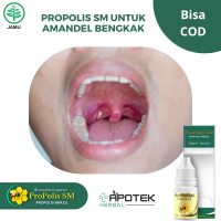 Propolis SM Untuk Amandel Bengkak Bernanah Parah Radang Amandel Nyeri Menelan Tonsilitis Isi 6ml