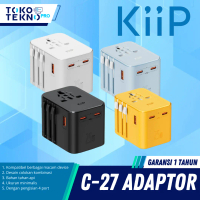 KiiP C27T / C27-T / C-27T Travel Adaptor GaN Adaptor Charger Universal PD Fast Charging 25w