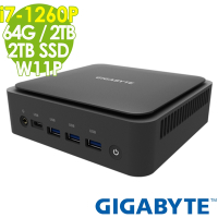 Gigabyte 技嘉 12代 BRIX 迷你電腦 (i7-1260P/64G/2TB+2TB SSD/W11P)