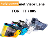Tấm Che Kính Mũ Bảo Hiểm Xe Máy HYS LS2 THUNDER, LS2 FF805, Trong Suốt, Màu Đỏ Crôm, Lá Chắn Bổ Sung