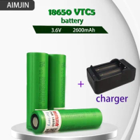 3.7v Rechargeable Battery 18650 VTC5 2600mah NEW 1-20PCS Lithium US18650VTC5 30A Discharge microphone Electronic Toys headlight