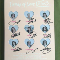 hand signed TWICE autographed Formula of Love 2021 CD+Photobook K-POP RARE Orange version