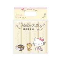 【SANRIO 三麗鷗】Hello Kitty 凱蒂貓 花果香氛 濕式衛生紙 20抽 隨身包 X 48包 箱購 EDI 超純淨水
