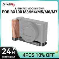 SmallRig RX100 M7 L-Shaped Wooden Grip for Sony RX100 III / IV / V(VA) / VI / VII Rx100 M6 Vlog Rig For Camera Vlogging 2467