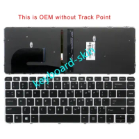 New Backlit backlight US no-Pointer Keyboard For HP EliteBook 840 G3/745 G3/840 G4/745 G4 / ZBook 14u G4 laptop