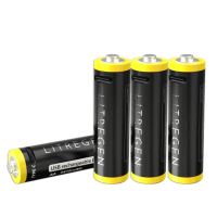 【POLYBATT】4號AAA USB充電式電池 750mWh 充電鋰電池4入裝(附一對四充電線)