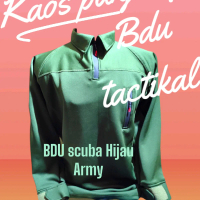 kaos panjang bdu tactical scuba warna army Kerah