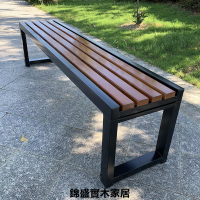 免運 公司貨 附發票 公園戶外椅 長椅 戶外椅 庭院椅  陽臺花架子炭化花架木盆栽單層花箱墻架室外凳防水防曬椅戶外