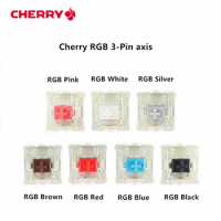 4Pcs New Cherry MX Mechanical Keyboard Switch Silver Red Black Blue Brown Pink Axis Shaft Switch 3-pin Cherry Clear RGB Switch