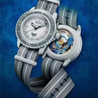 New Ocean Series Watches Co Branded Swatch Automatic quartz Mechanical Bioceramics Blancpain Mens Watch Mechanical