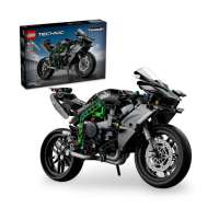 福利品【LEGO 樂高】科技系列 42170 Kawasaki Ninja H2R Motorcycle(川崎重機 模型)