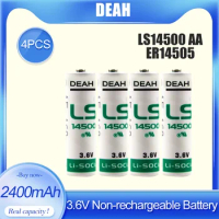 4PCS New 3.6V LS14500 LS 14500 ER14505 14500 TL5104 Lithium Battery For PLC Equipment CNC Machine Primary Batteries
