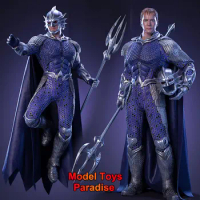 Art Figures AF-027 1/6 Men Soldier Aquaman Silver Armor Battle Clothes With Trident Full Set 12inch Action Figure Toys Gifts