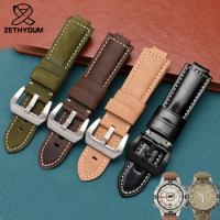 24*16mm Genuine Leather Watch Strap for timex Tide T2n739 T2n720 T2n721 T45601 T2p141 Series watchband Men's Watch Accessories