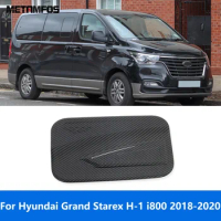 Fuel Tank Cap For Hyundai Grand Starex H-1 i800 2018 2019 2020 Carbon Fiber Oil Filler Cover Trim Sticker Exterior Accessories