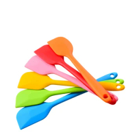 Scraper Tool Cake Universal Silicone Spatula Cooking Utensil Butter Ice Cream Mix Hot Resistant Spoon Integrate Handle Batter