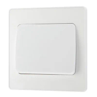 英國 BG British General Evolve PCDCL13WW 20A中途掣 (十字掣) 大按開關 1位 Pearlescent White 珠光白 白