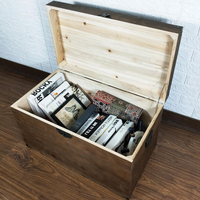 木質收納箱複古實木箱子大號長方形家用定製帶鎖儲物箱整理小木箱