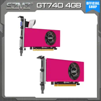 SZMZ GT 740 4GB Video Card equip low profile bracket for ITX mini Case placa de video GT740 730 4GB DDR5 128bit graphics card