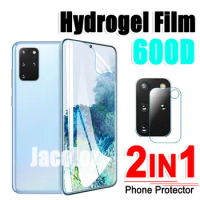 2in1 Hydrogel Film For Samsung Galaxy S20 Plus FE Ultra UW 5G 4G S 20 Utra 20Ultra 20FE 5 4 G Camera Lens Gel Screen Protector