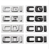 3D ABS CDI CGI Logo Letters Car Rear Trunk Sticker For Mercedes C200 C220 W204 W205 E220 E200 E250 W211 Emblem Badge Accessories