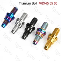 Tgou Titanium Bolt M8/M10x45 54 55 65mm Pitch 1.25 Motorcycle Exhaust Pipe Set With Nuts