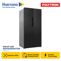 POLYTRON KULKAS SIDE BY SIDE REFRIGERATOR PRS451Y