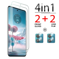 4in1 Camera Glass For Motorola Edge 40 Neo Scratch resistance hydrogel film Mtorola Edge40 high definition soft film 6.55 inches