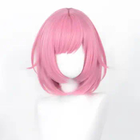 Ootori Emu Cosplay Wig Anime Project Short Pink 2 Styles Heat Resistant Synthetic Hair Wigs