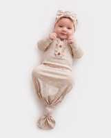 Baby PJs with Headband Apricot