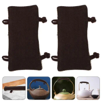 2 Pcs Ladder Kettle Handle Gloves Ladder Kettles Sleeve Pans Anti-scalding Sleeves Cloth Protective Protector for TeaPans Cover