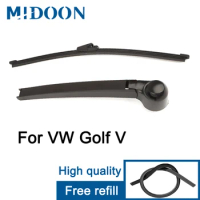 MIDOON Wiper 13" Rear Wiper Blade &amp; Arm Set Kit For VW Golf V MK 5 2003-2009 Variant Windshield Windscreen Rear Window