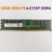 1Pcs 32G 32GB For MT Memory 2RX4 PC4-2133P DDR4 2133 ECC REG RAM