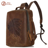 New Leather Backpack Men's Outdoor Personality Travel Backpack Crazy Horse Leather Retro Men's Backpack Men's Bag
