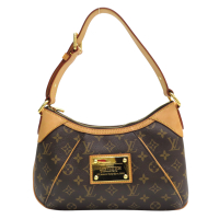【二手名牌BRAND OFF】LOUIS VUITTON LV 路易威登 棕色 原花 帆布 Thames PM 肩背包 M56384